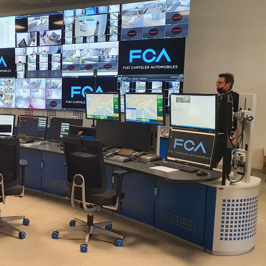 Video surveillance room for Stellantis - Turin headquarters 